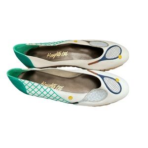 Knights LTD Made in Spain women's Leather Espadrille
Flats Tennis Design Size 11